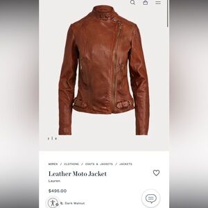 Brand new Ralph Lauren moto jacket
